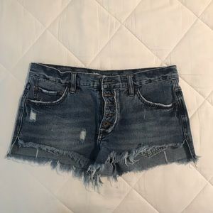 Free People Denim Shorts